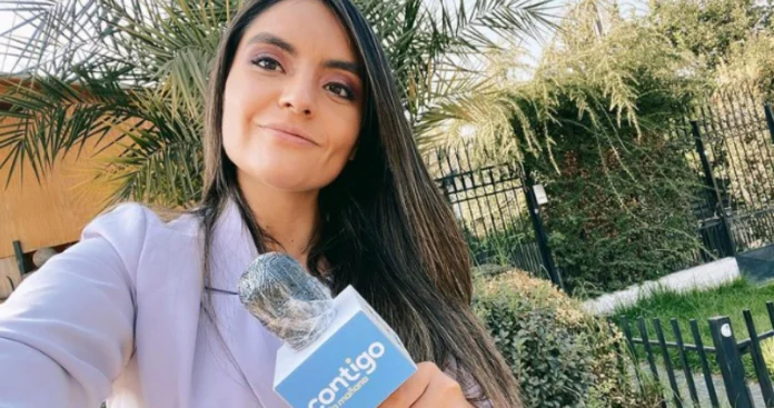 Periodista de Chilevisión La periodista de Chilevisión Daniela Muñoz en el matinal Contigo en la Mañana
