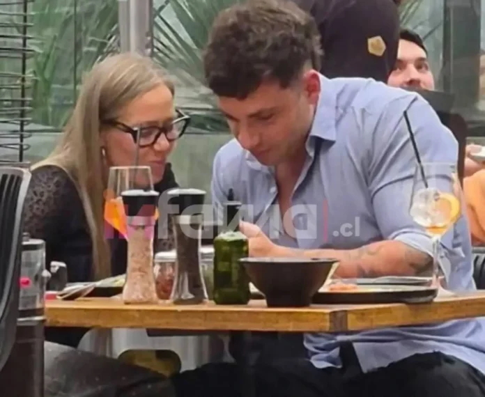 Ludmila Ksenofontova y Carlos "Kaoto" Águila juntos en Santiago