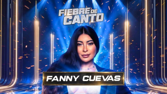 Fanny Cuevas en el escenario de Fiebre de Canto de Chilevisión