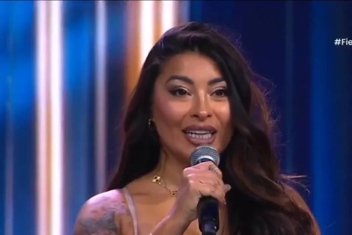 Juan Pedro Verdier y Fanny Cuevas en la eliminación suspendida de Fiebre de Canto, en Chilevisión.
