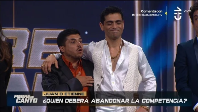 Etienne Bobenrieth en Fiebre de Canto de Chilevisión, tras su eliminación del programa