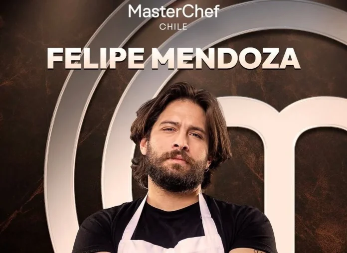 Felipe Mendoza, asesor jurídico y aspirante de MasterChef Chile, en la cocina del programa de TVN.